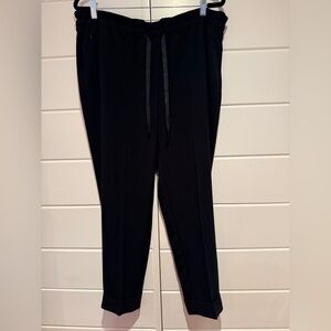 Liz Claiborne Black Drawstring cuffed Pants